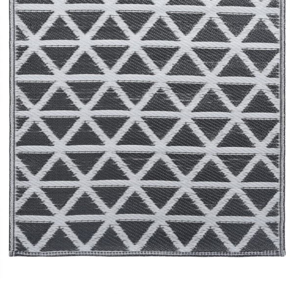 vidaXL Utomhusmatta ARAKIL svart 120x180 cm PP Svart