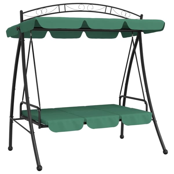 vidaXL Hammock grön 198 cm tyg och stål Grön