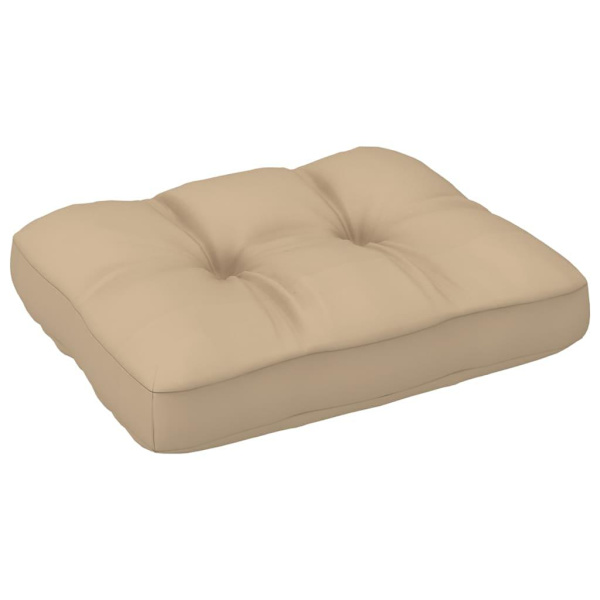 vidaXL Palldyna beige 50x40x12 cm tyg Beige