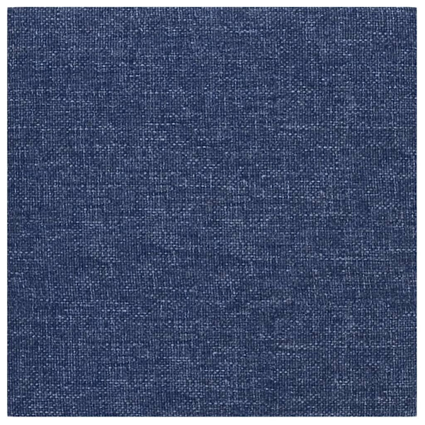 vidaXL Väggpaneler 12 st Blå 30x30 cm tyg 1,08 m² Blå
