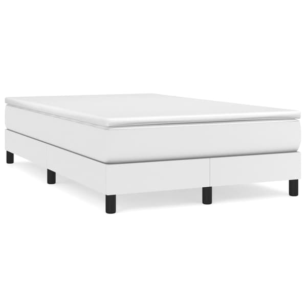 vidaXL Sängram vit 120x200 cm konstläder Vit