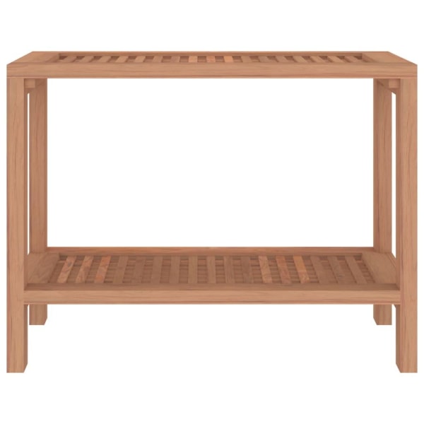 vidaXL Duschpall 60x30x45 cm massiv teak Brun