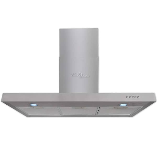 vidaXL Köksfläkt Rostfritt stål 900 mm Silver