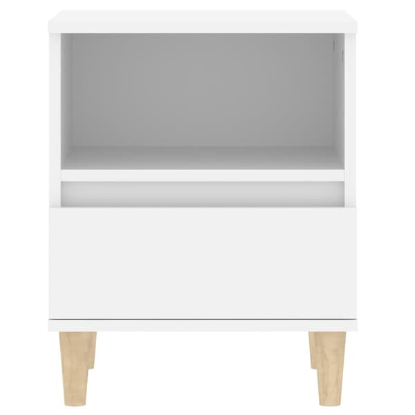 vidaXL Sängbord 2 st vit 40x35x50 cm Vit