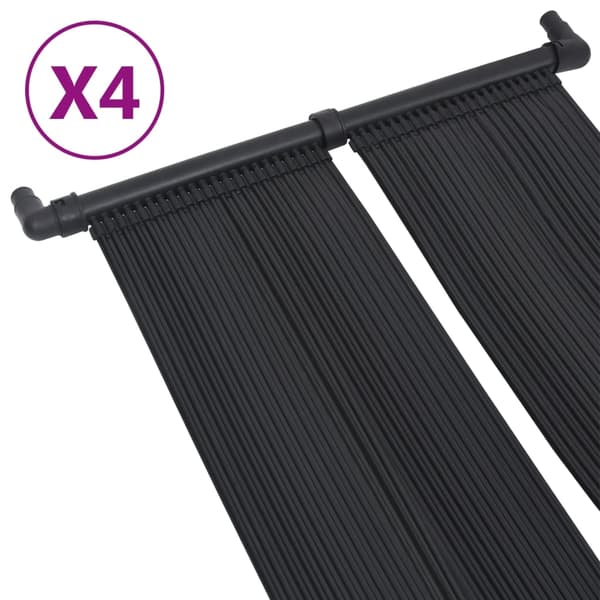 vidaXL Solfångare för pool 4 st 80x310 cm