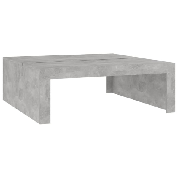 vidaXL Soffbord betonggrå 100x100x35 cm spånskiva grå