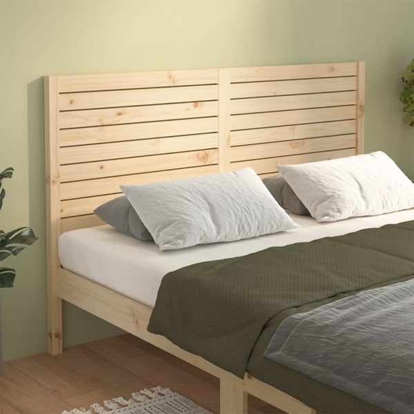 vidaXL Sänggavel 166x4x100 cm massiv furu Brun
