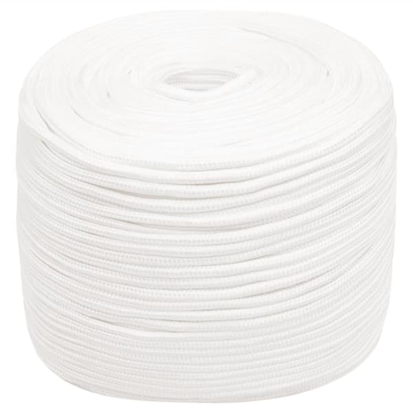 vidaXL Båtlina helvit 8 mm 25 m polypropylen