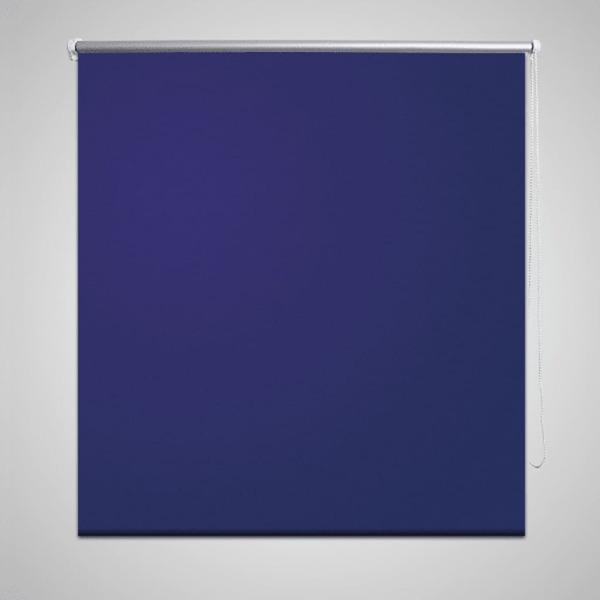 vidaXL Rullgardin marinblå 100 x 230 cm mörkläggande Blå