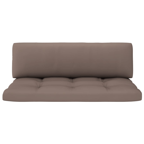 vidaXL Mittensektion till pallsoffa vit impregnerad furu Vit