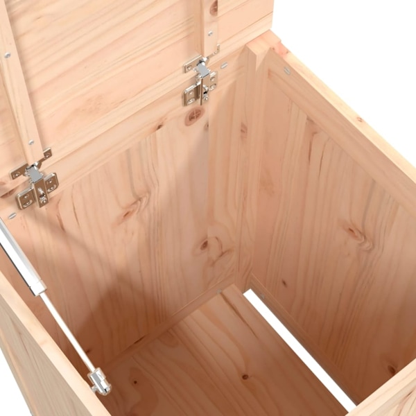 vidaXL Tvättkorg 44x44x66 cm massiv furu Brun