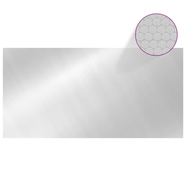 vidaXL Poolskydd silver 975x488 cm PE Silver
