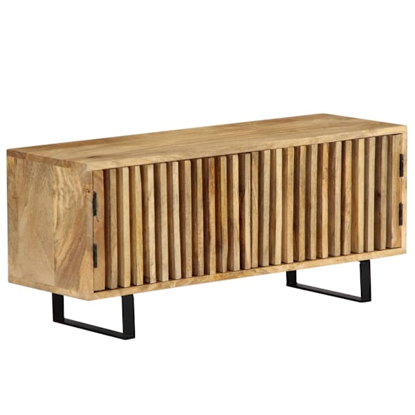 vidaXL TV-bänk 90x30x40 cm massivt mangoträ Brun