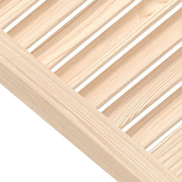 vidaXL Skåpluckor lamelldesign 2 st 99,3x49,4 cm massiv furu Brun