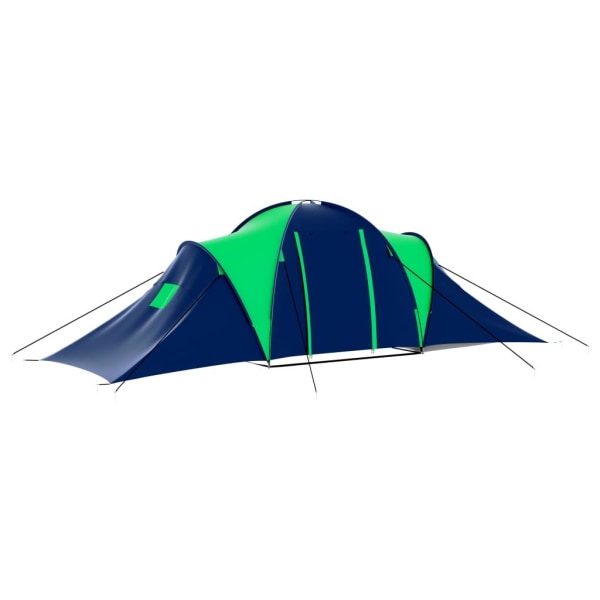 vidaXL Tält för 9 personer blå och grön multifärg ade1 | Multicolor | 8250  | Fyndiq