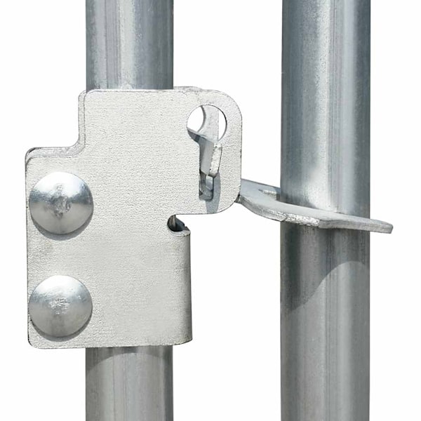 vidaXL Hönsbur för utomhusbruk 2,75x6x1,92 m galvaniserat stål Silver