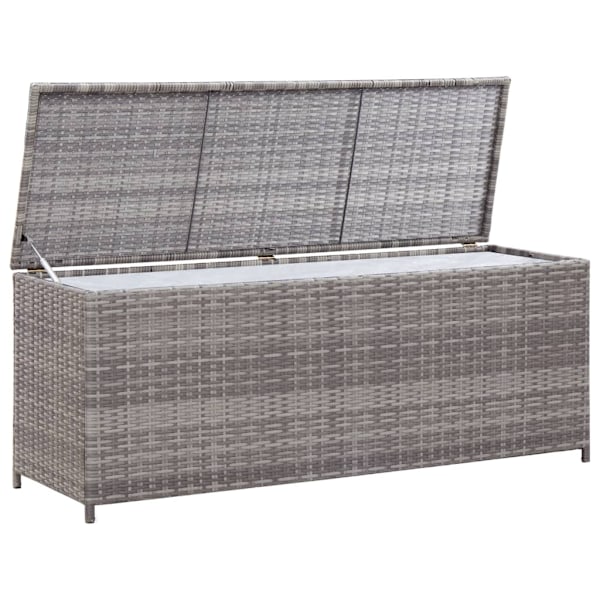 vidaXL Dynbox grå 150x50x60 cm konstrotting grå