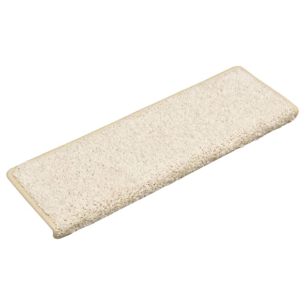 vidaXL Trappstegsmattor 10 st 65x25 cm vit Vit
