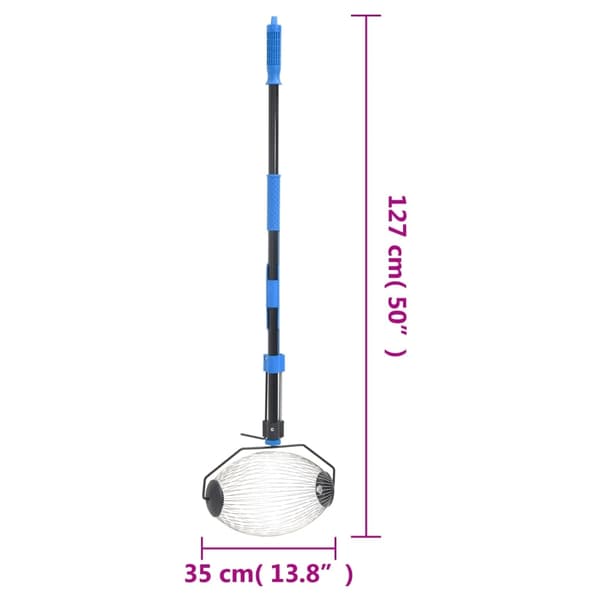 vidaXL Muttersamlare blå 127 cm stål