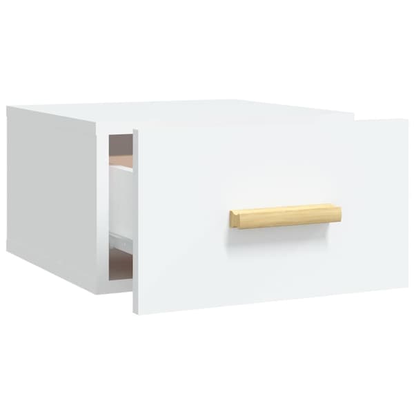 vidaXL Väggmonterade sängbord 2 st vit 35x35x20 cm Vit