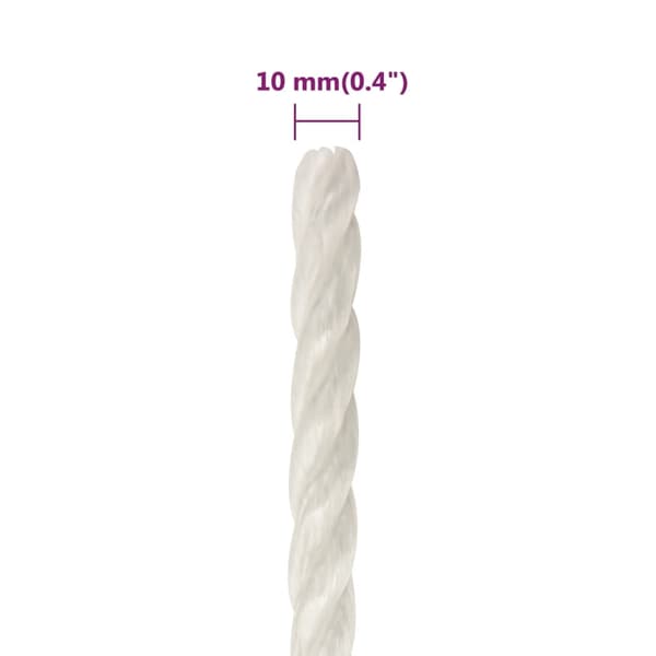 vidaXL Rep Vit 10 mm 25 m polypropylen Vit