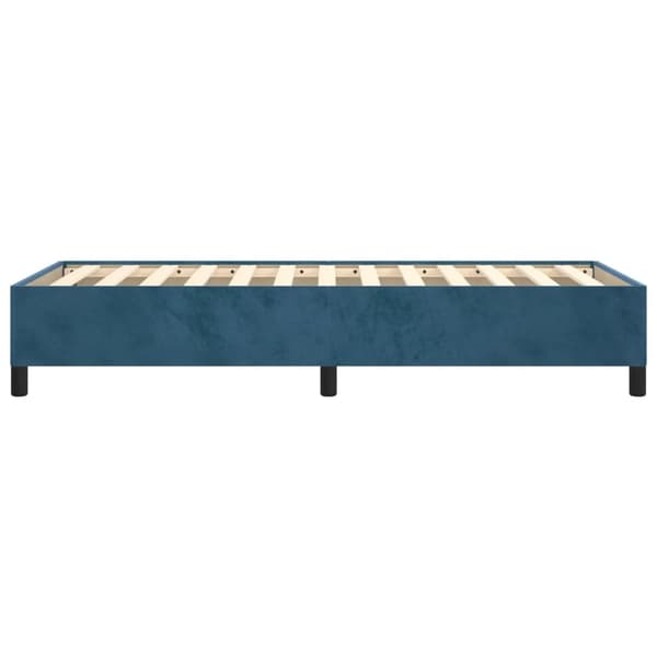 vidaXL Sängram utan madrass mörkblå 90x200 cm sammet Blå