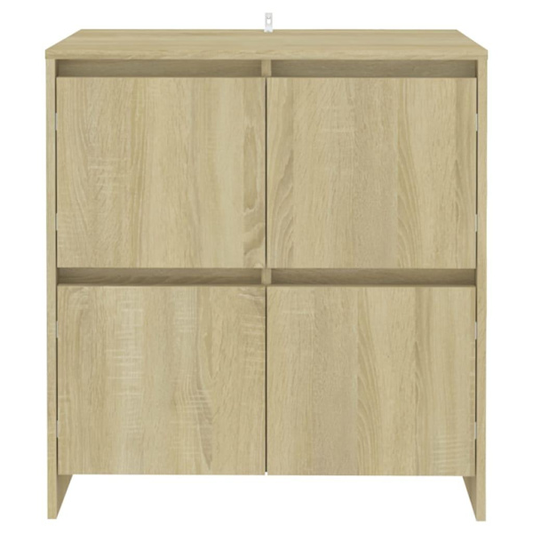 vidaXL Skänkar 2 st sonoma-ek 70x41x75 cm konstruerat trä Brun