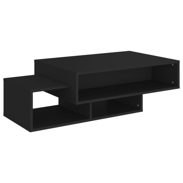 vidaXL Soffbord svart 105x55x32 cm spånskiva Svart