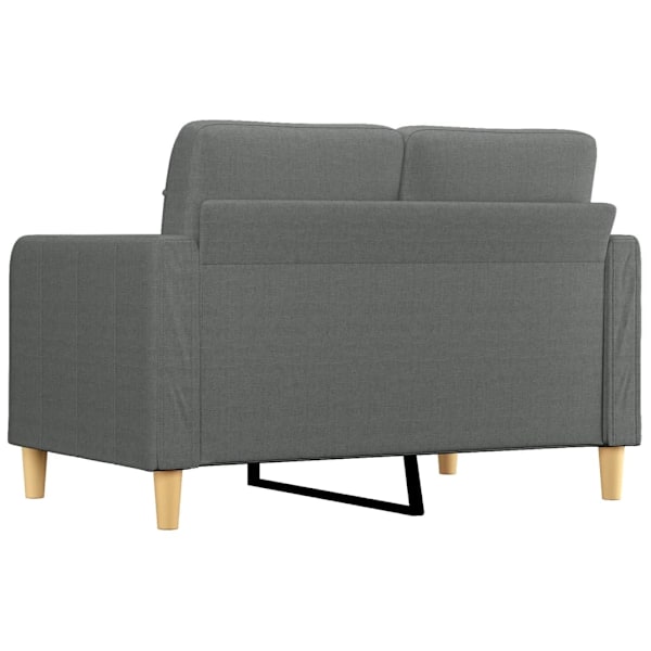 vidaXL Soffa 2-sits mörkgrå 120 cm tyg Grå
