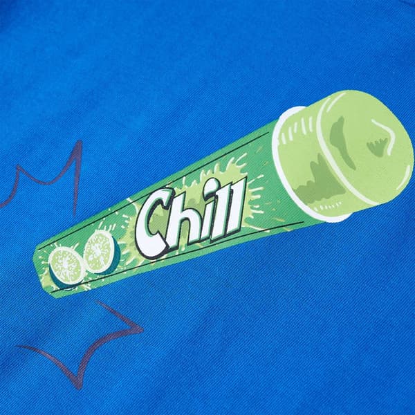 vidaXL T-shirt för barn ljusblå 128 Blå