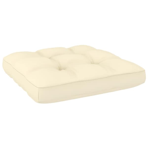 vidaXL Palldyna 2 st gräddvit tyg Creme