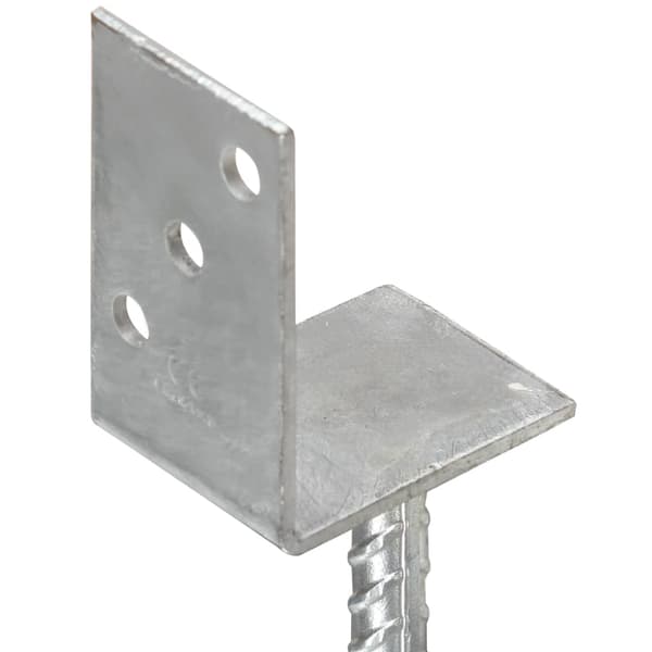 vidaXL Jordankare 12 st silver 8x6x30 cm galvaniserat stål