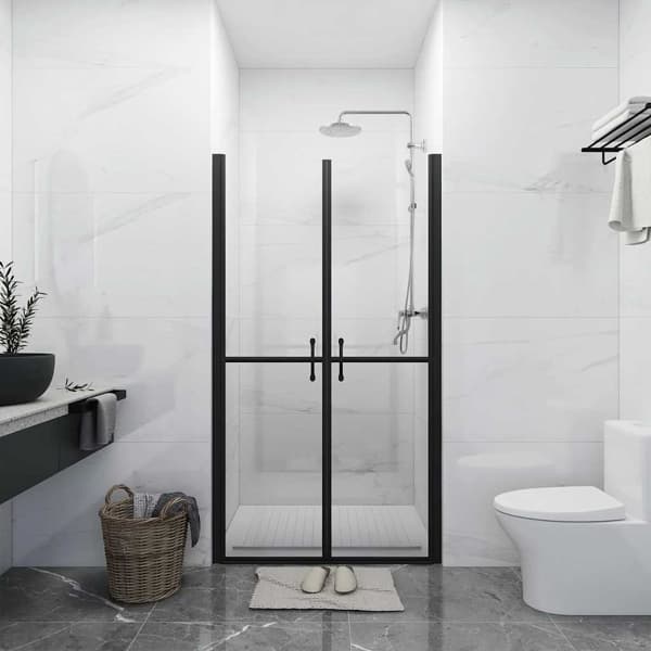 vidaXL Duschdörr klar ESG (78-81)x190 cm Silver
