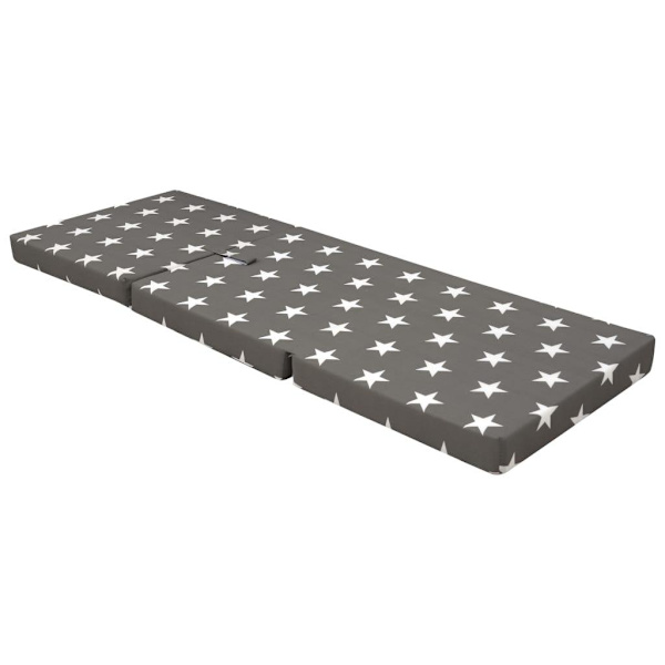 vidaXL Tredelad skummadrass 190 x 70 x 9 cm grå grå