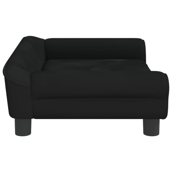 vidaXL Barnsoffa svart 70x45x26 cm sammet art