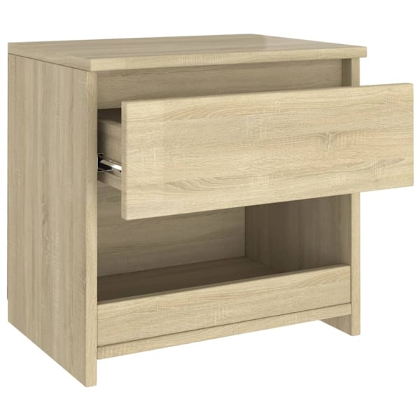 vidaXL Sängbord sonoma-ek 40x30x39 cm konstruerat trä Brun