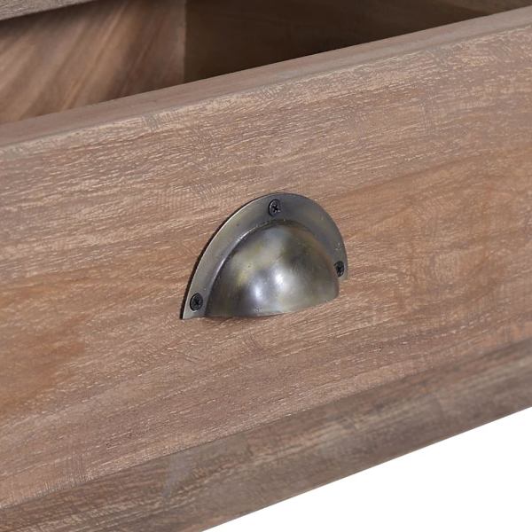vidaXL Skänk 90x30x58 cm massiv teak Brun