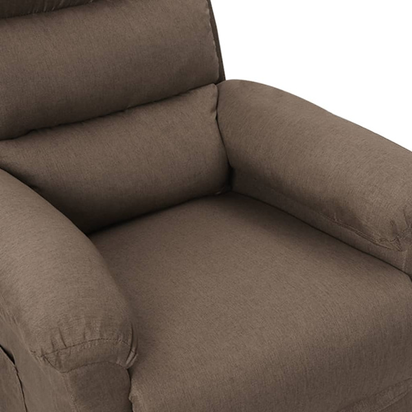 vidaXL Reclinerfåtölj taupe tyg Taupe