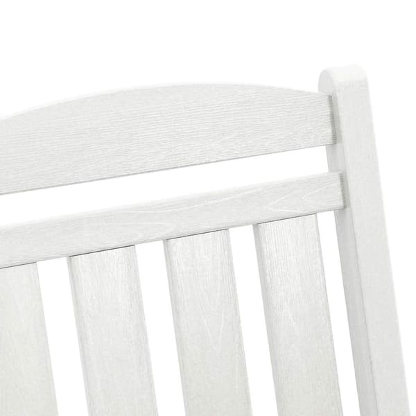 vidaXL Gungstol 2 st Vit polyeten Vit