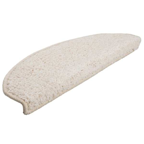 vidaXL Trappstegsmattor 10 st 65x21x4 cm vit Vit