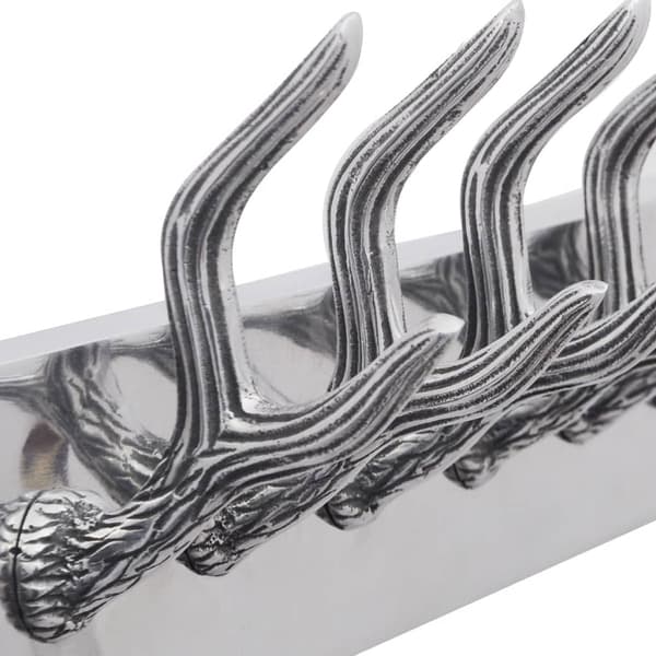 vidaXL Klädkrokar av aluminium Hatt/slips Silver Silver