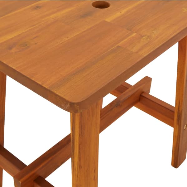 vidaXL Pall 45x29x45 cm rektangulär massivt akaciaträ Brun