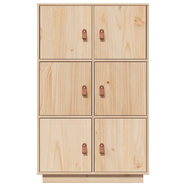 vidaXL Skåp 67x40x108,5 cm massiv furu Brun