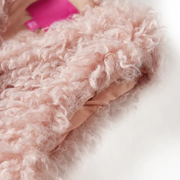 vidaXL Väst för barn konstpäls rosa 92 Rosa