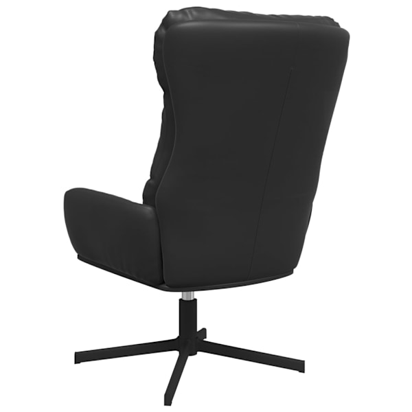 vidaXL Vilstol svart konstläder Svart