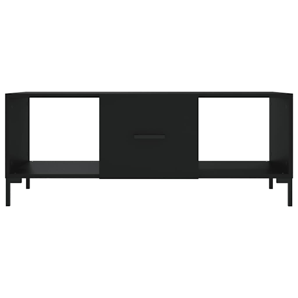 vidaXL Soffbord svart 102x50x40 cm konstruerat trä Svart