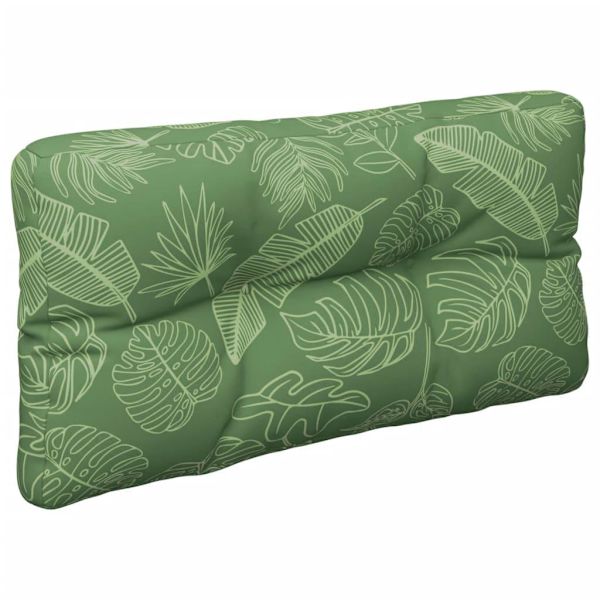 vidaXL Palldyna bladmönster 70x40x12 cm tyg Grön