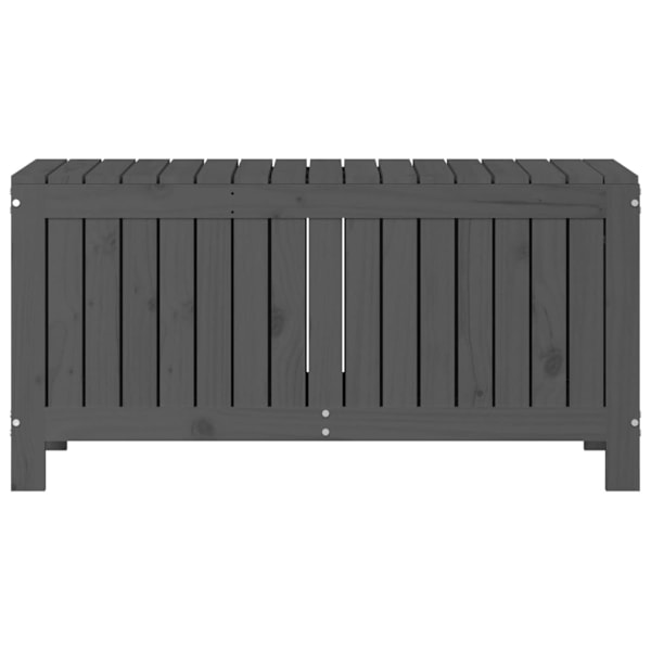 vidaXL Dynbox svart 108x42,5x54 cm massiv furu Grå