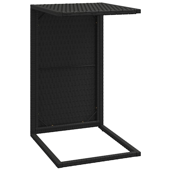 vidaXL C-sidobord svart 40x35x60 cm konstrotting Svart