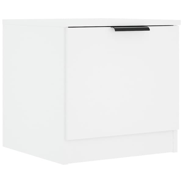 vidaXL Sängbord 2 st vit 40x39x40 cm Vit